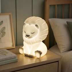 Children's Soft Touch LED Light Lion Character Bedroom Nursery Nightlight Lamp