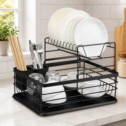 Optimize Your Kitchen with This 2-Tier Dish Drying Rack