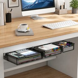 Enhance Your Workspace with Hidden Storage Drawers 3-Pack