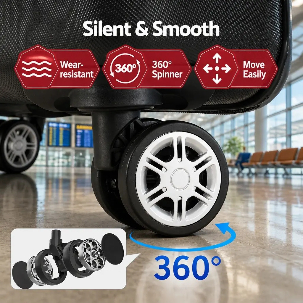 28 Inch Hard Shell Luggage Spinner Wheels TSA Lock Carry On Travel Suitcase