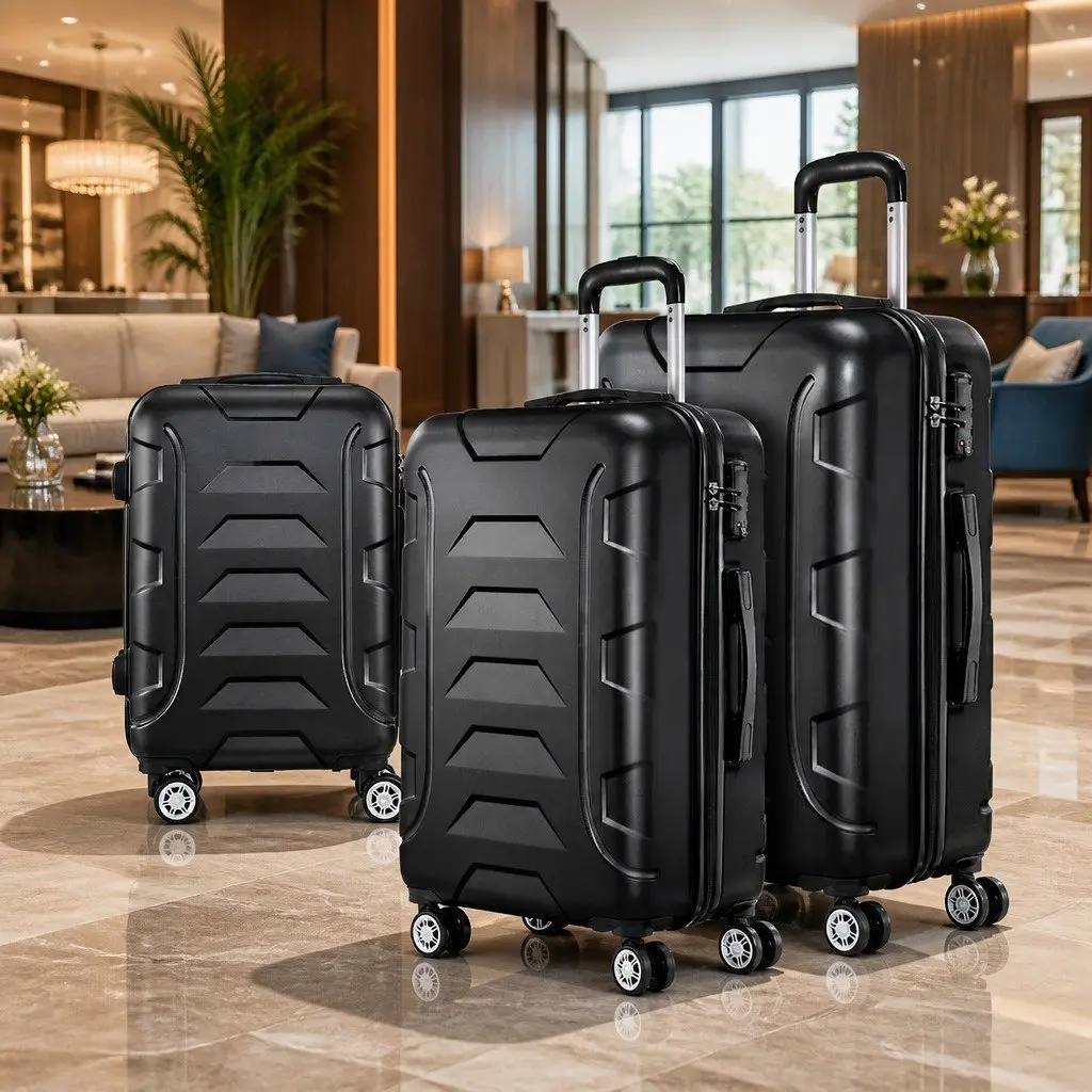 3 Piece Luggage Set 20 24 28 Inch Hard Shell Suitcase with TSA Lock and Spinner Wheels