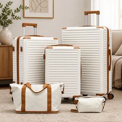 Effortless Packing with the 5-Piece Suitcase Set
