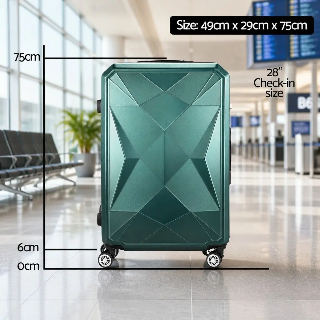 Luggage Suitcase 28 Inch Hard Shell Travel Case with TSA Lock and Spinner Wheels