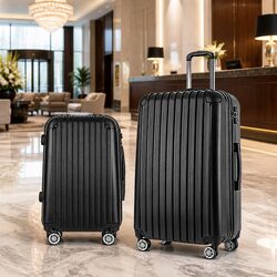 Organize Your Travels with 2 Piece Hard Shell Luggage Set