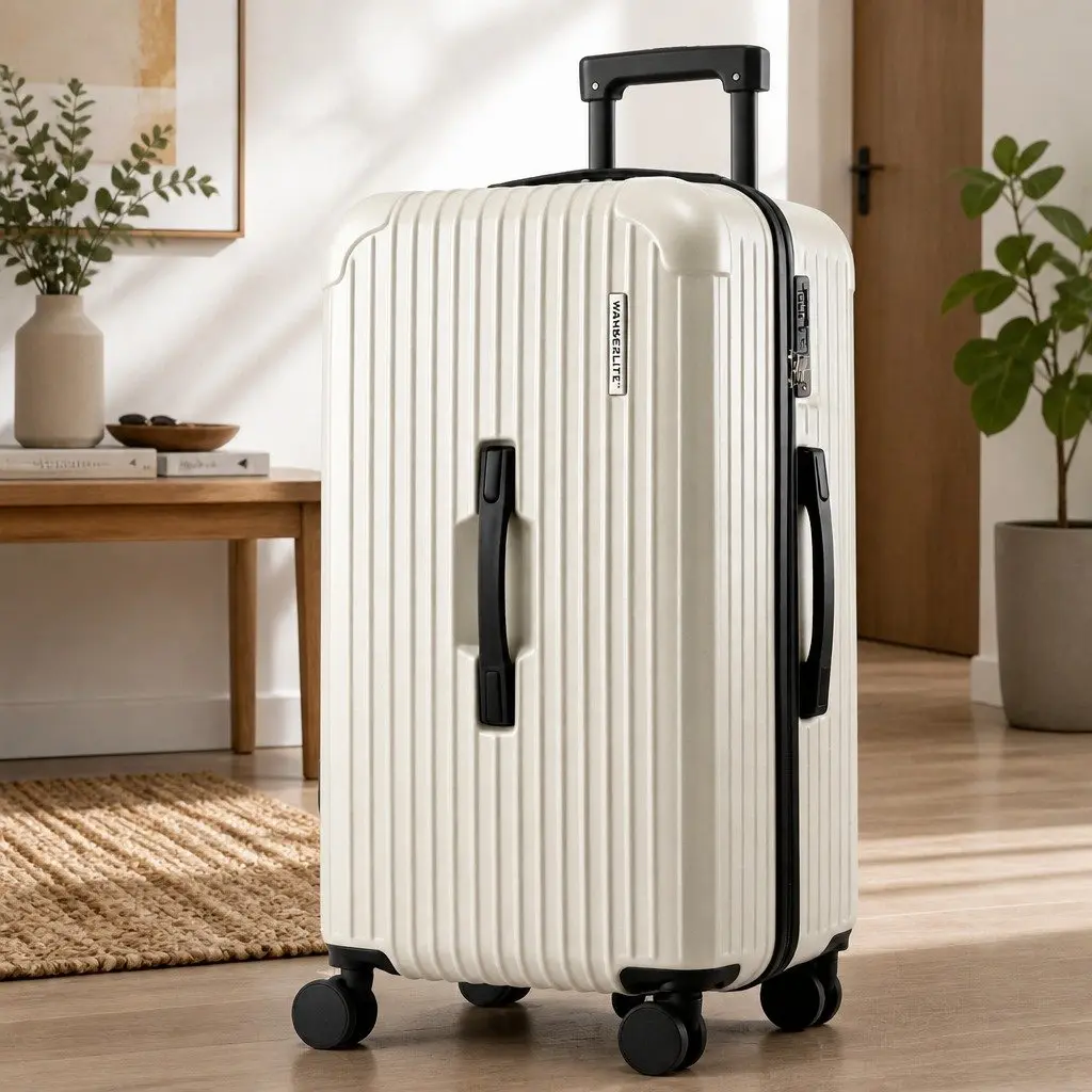 28 Inch Hard Shell Trunk Luggage Suitcase with USB Type-C Port and 5 Wheels