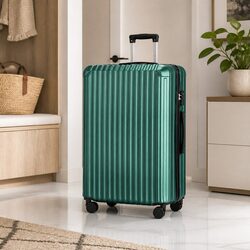 28 Inch Hard Shell Luggage Travel Suitcase TSA Lock Spinner Wheels Green
