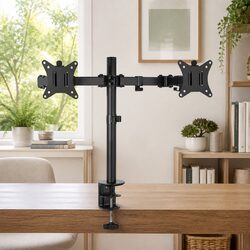 Ergonomic Dual Monitor Arm Mount for a Better Workspace