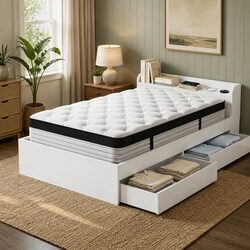 Elevate Your Bedroom with a Single Mattress and Storage Frame