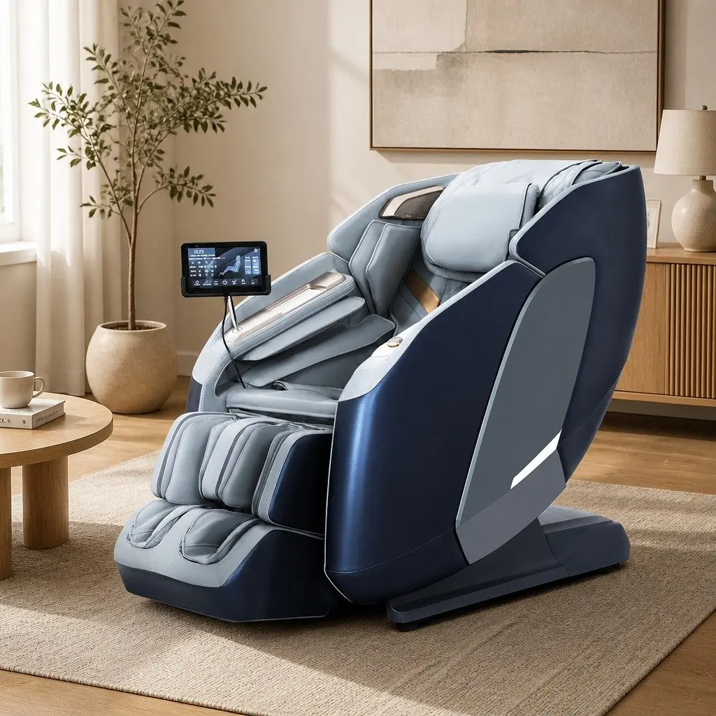 4D Massage Chair Full Body Heated Shiatsu SL Track Zero Gravity Recliner with Intelligent Body Scan