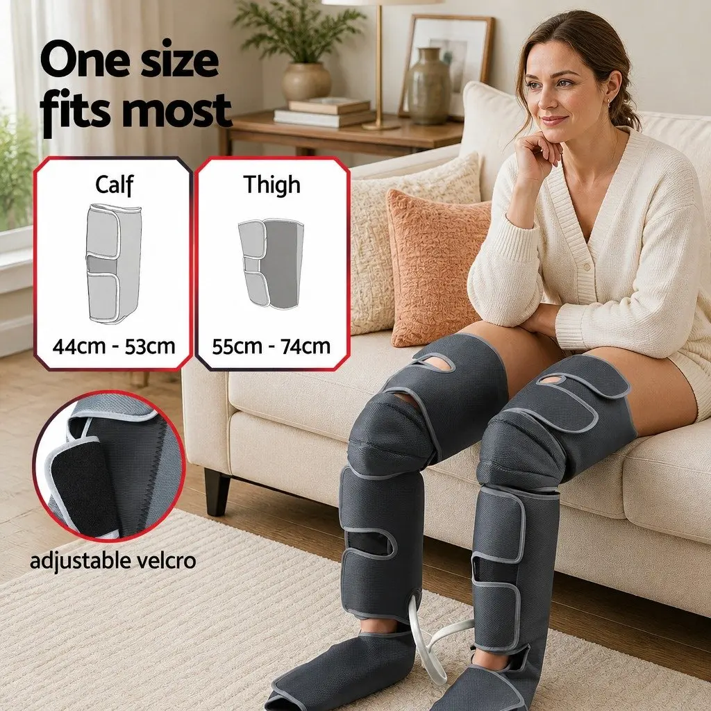 Leg Massager Air Compression with Heat and Neck Shiatsu Massager Bundle for Home and Portable Use