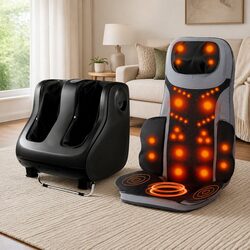 Home Comfort Enhanced with Full Back Massage and Foot Massager
