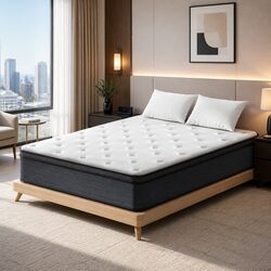 Elegant Queen Euro Top Mattress for Cozy Sleep Spaces