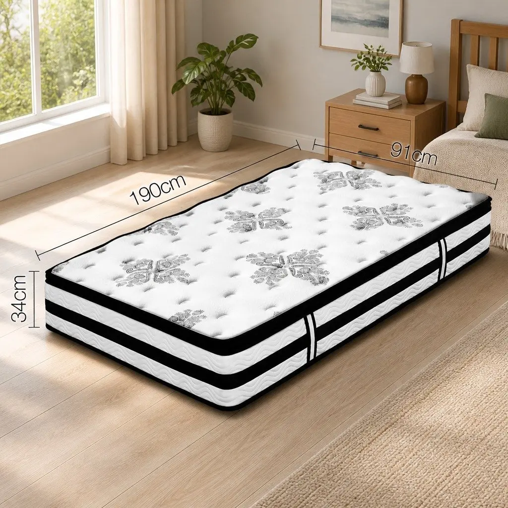 34cm Single Mattress with Pocket Springs