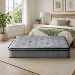 26cm Grey King Size Mattress with Enhanced Comfort Features