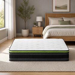 Queen Mattress 30cm Cool Gel Foam Medium Firm Grey