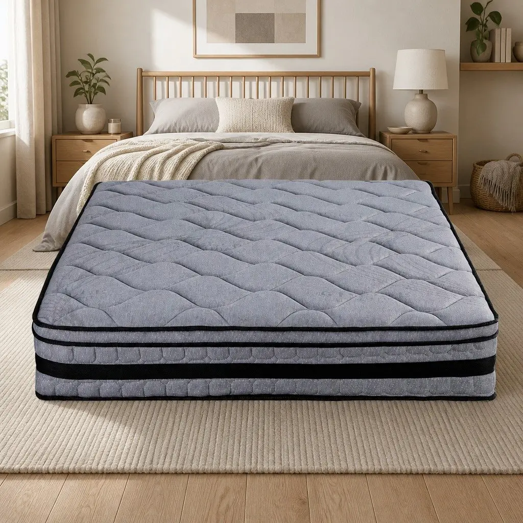 King Size Hybrid Mattress 34cm Euro Top Medium Firm Support Pocket Spring