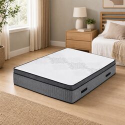 Queen Mattress 37cm with Flippable Design and Memory Foam