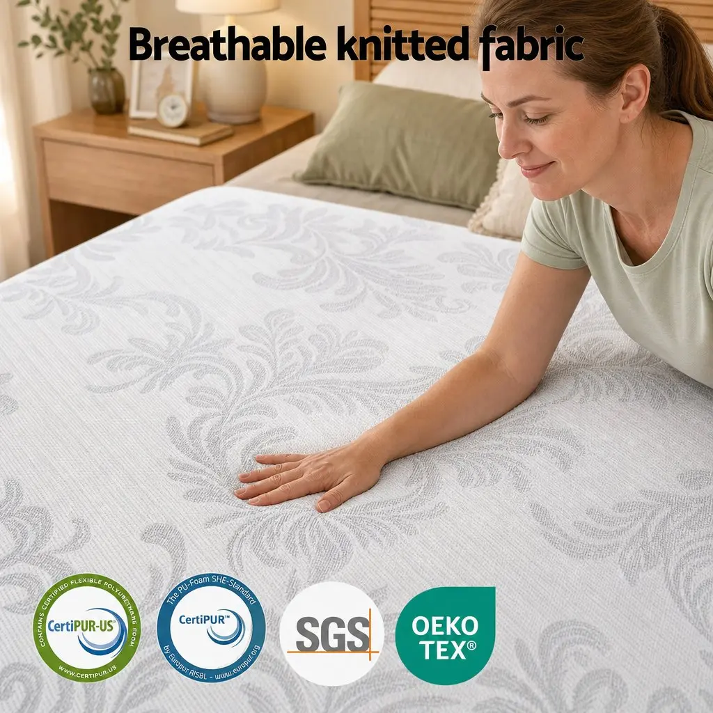Queen Mattress 37cm 4-in-1 Adjustable Firmness Dual Zone Flippable Memory Foam