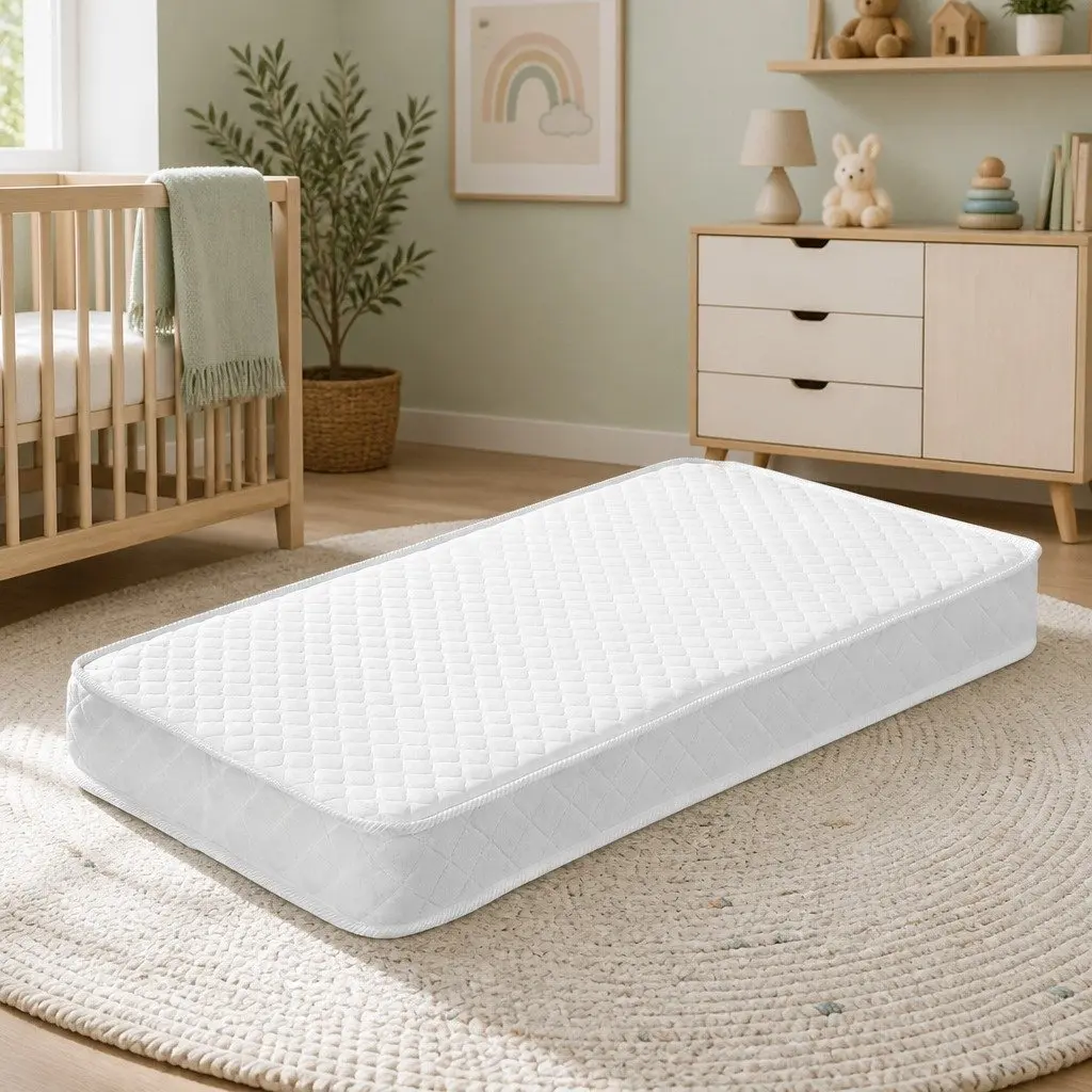 Baby Cot Mattress 131cm x 69cm Medium Firm Double Sided Breathable