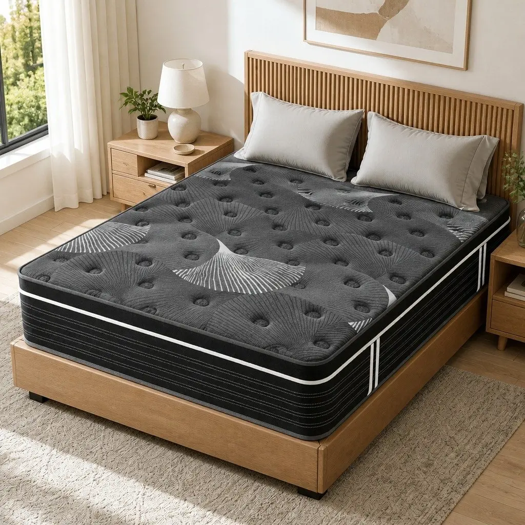 King Size Mattress 35cm Euro Top Medium Firm Pocket Spring Memory Foam