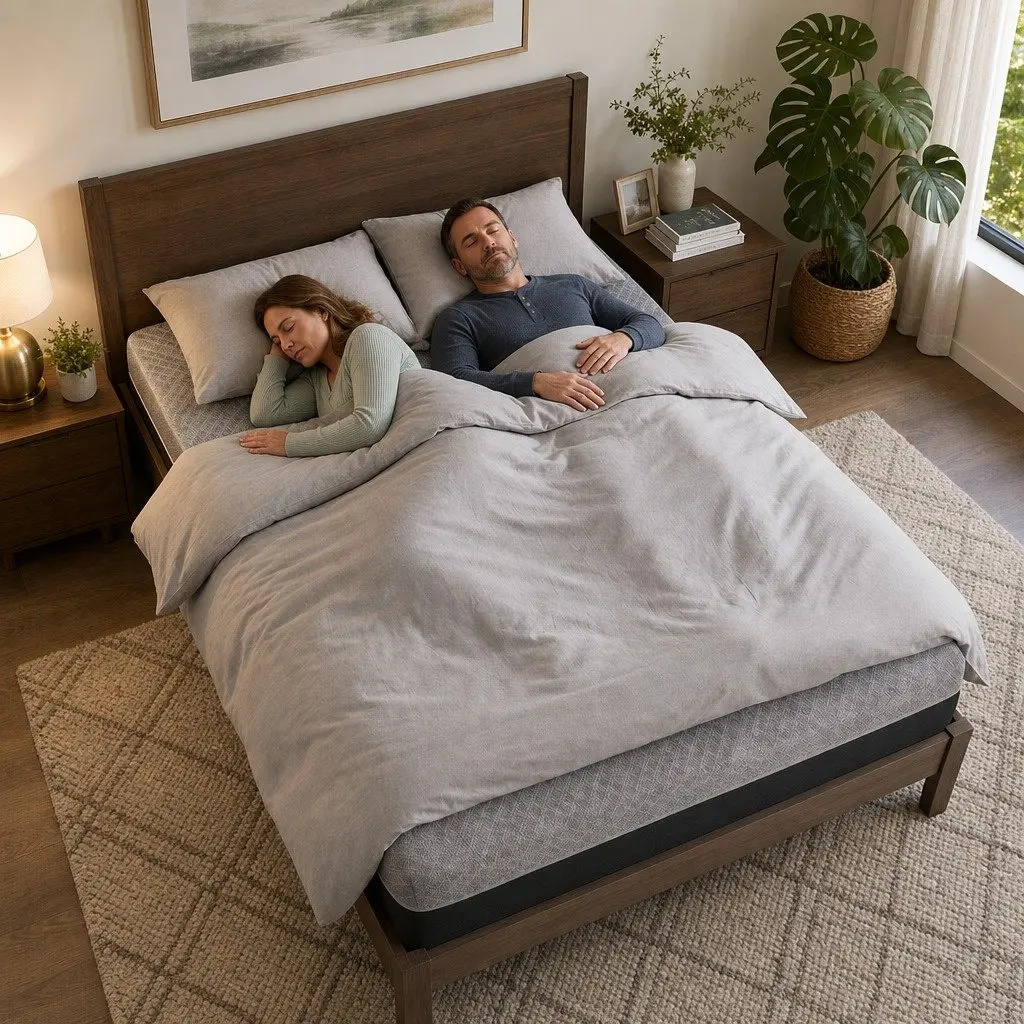 Queen Mattress 26cm Firm Pocket Spring Dual Edge Support Dark Grey Breathable