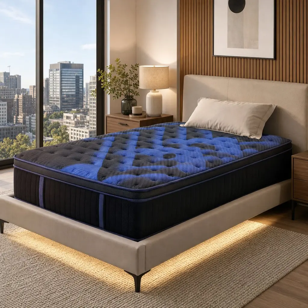 King Single Mattress 34cm Cooling Gel Memory Foam Pocket Spring Support