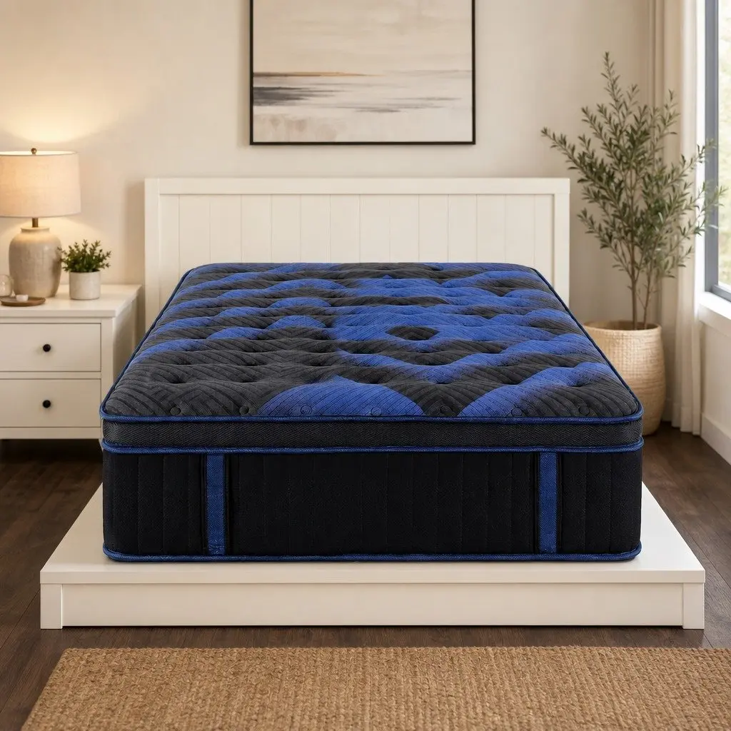 King Single Mattress 34cm Cooling Gel Memory Foam Pocket Spring Support
