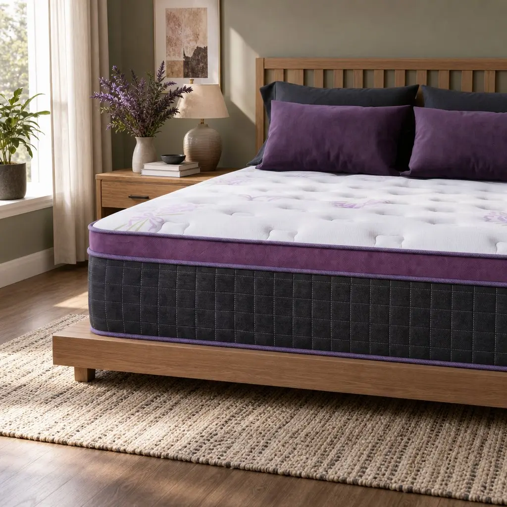 Double Mattress 35cm Firm Euro Top Pocket Spring Edge Support Breathable Comfort