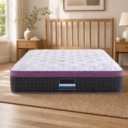 King Size Mattress Euro Top Firm Pocket Spring Edge Support 35cm Thick