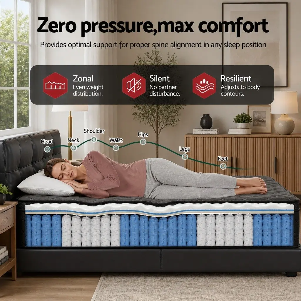Queen 34cm Euro Top Mattress