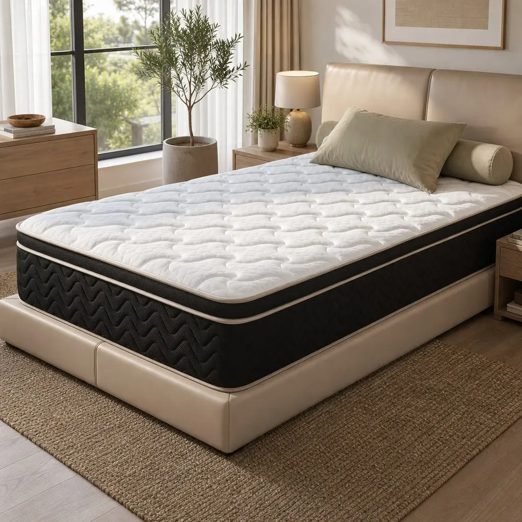 Single Mattress 35cm Firm Pocket Spring Euro Top Memory Foam Edge Support