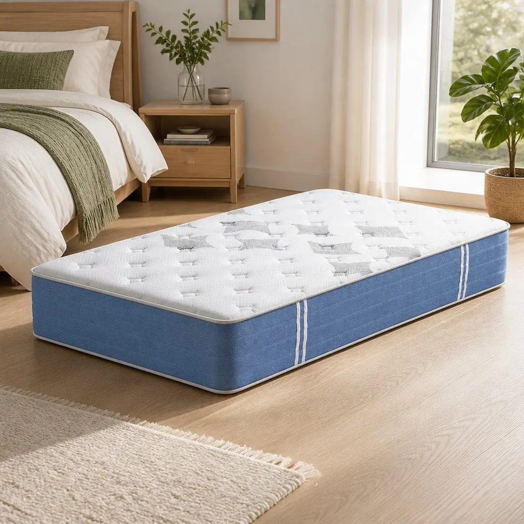 King Single Mattress 25cm Pocket Spring Euro Top Medium Firm Support Bamboo Fibre