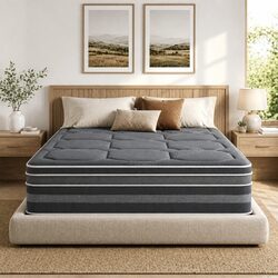 Enhance Your Sleep with a 35cm Grey Hybrid Queen Mattress