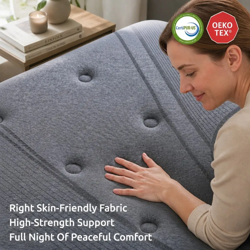 Single Mattress 33cm Extra Firm 7-Zone Pocket Spring Dual-Row Edge Support