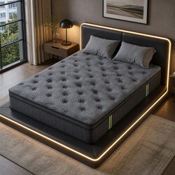 Luxurious 34cm King Mattress for Enhanced Sleeping Experience