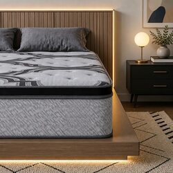 King Size Mattress 34cm Extra Firm Pocket Spring 5-Zone Support Memory Foam