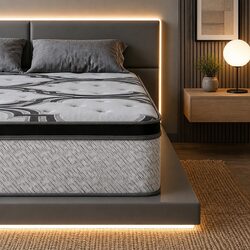 Queen Mattress: 34cm Hybrid Design for Enhanced Comfort