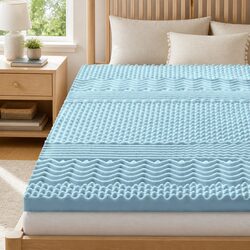 Comfortable King Size 5cm Thick 7-Zone Memory Foam Topper