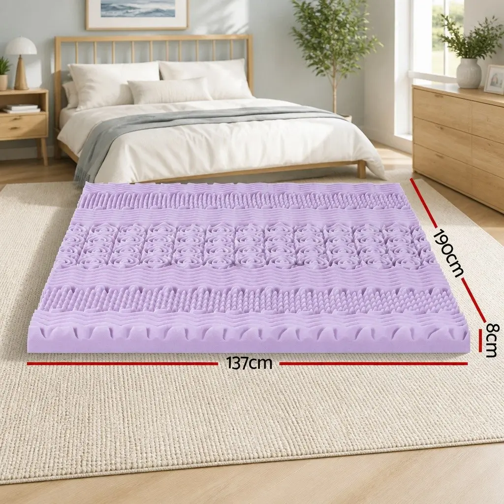 8cm Lavender Memory Foam Topper