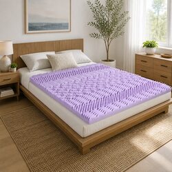 Enhance Your Sleep Space with 8cm Lavender Memory Foam Topper