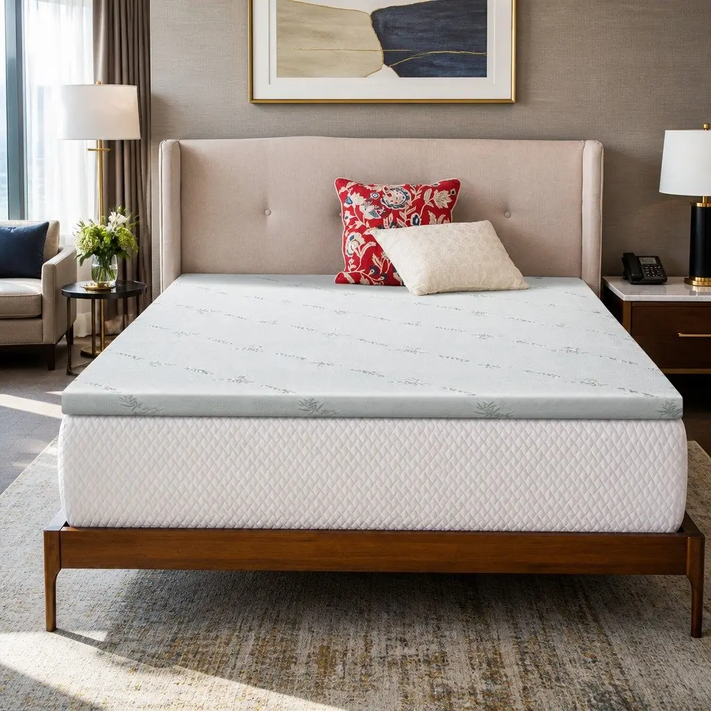 Memory Foam Mattress Topper Queen 5cm Gel-Infused Cool Sleep Pressure Relief
