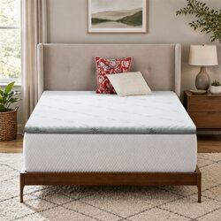 Memory Foam Mattress Topper Single Bed Gel-Infused Cool Gel 5cm Pressure Relief