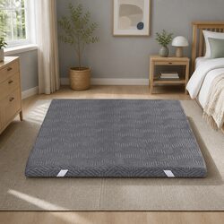 King Size Memory Foam Mattress Topper 8cm with Bamboo Cover