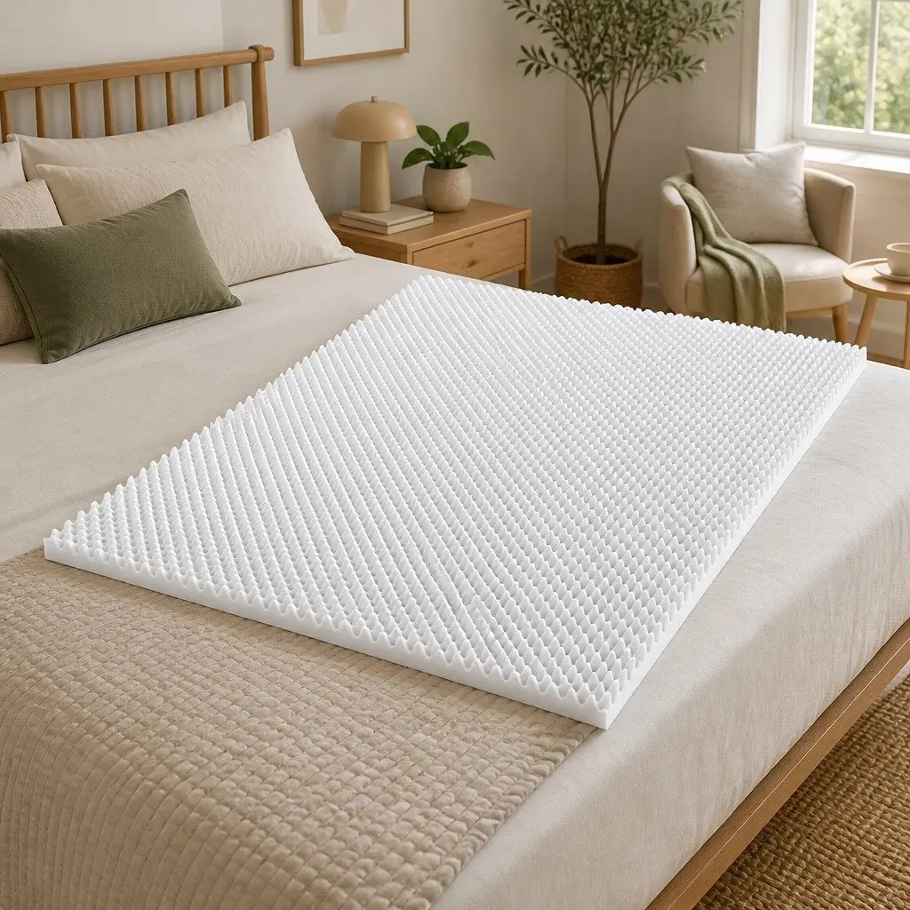 Foam Mattress Topper Double 5cm Egg Crate Comfort Support Pad
