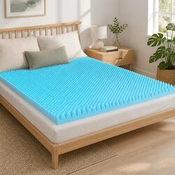 Elevate Your Sleep with an 8cm Gel Egg Crate Mattress Topper