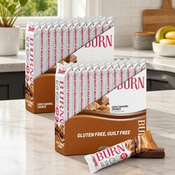 Burn Caramel Crunch Bar for Women - 12 Bars x 2 Boxes