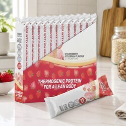 High Protein Strawberry Ice Cream Bar 12x40g Women's Nutrition Lean Muscle