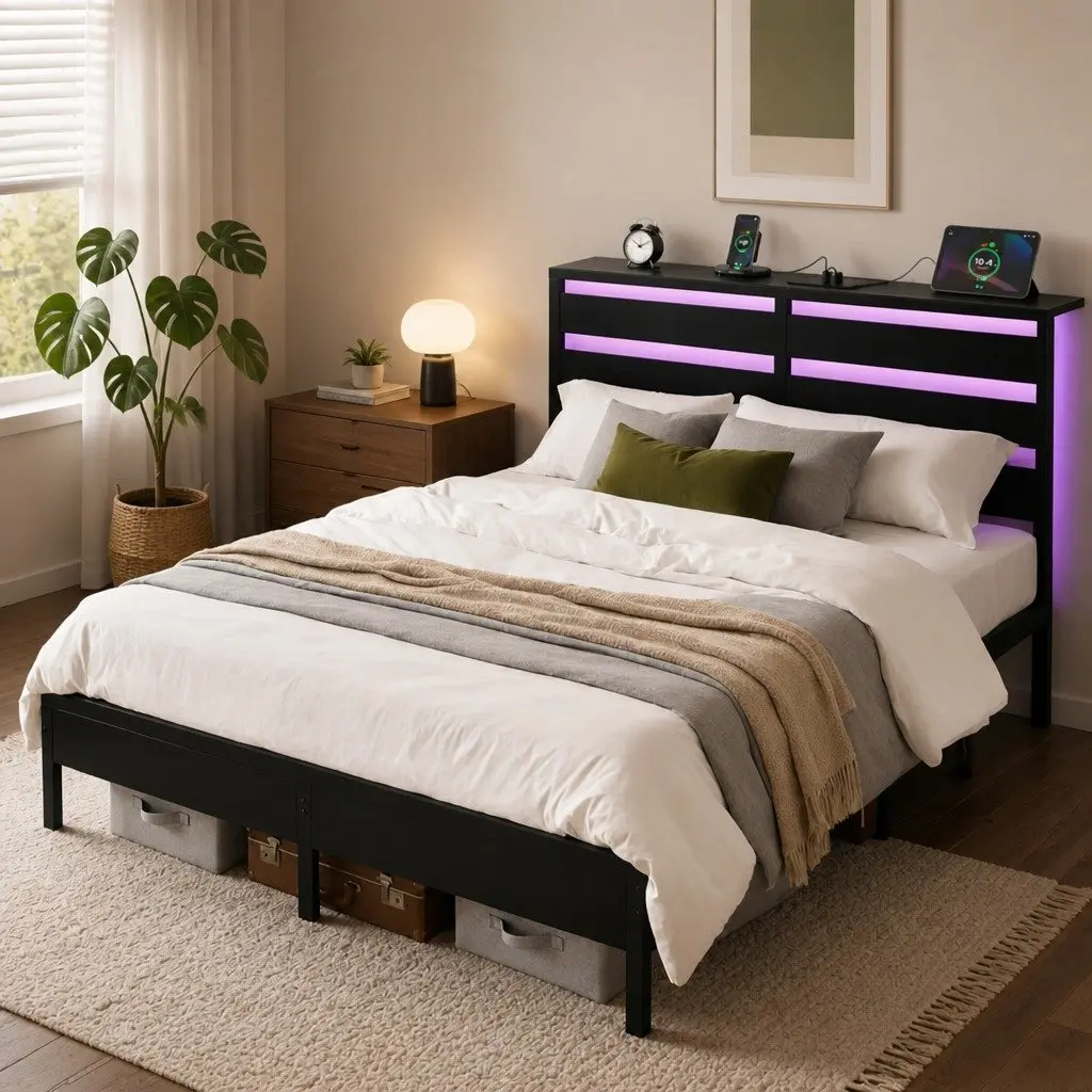 Black Metal Bed Frame