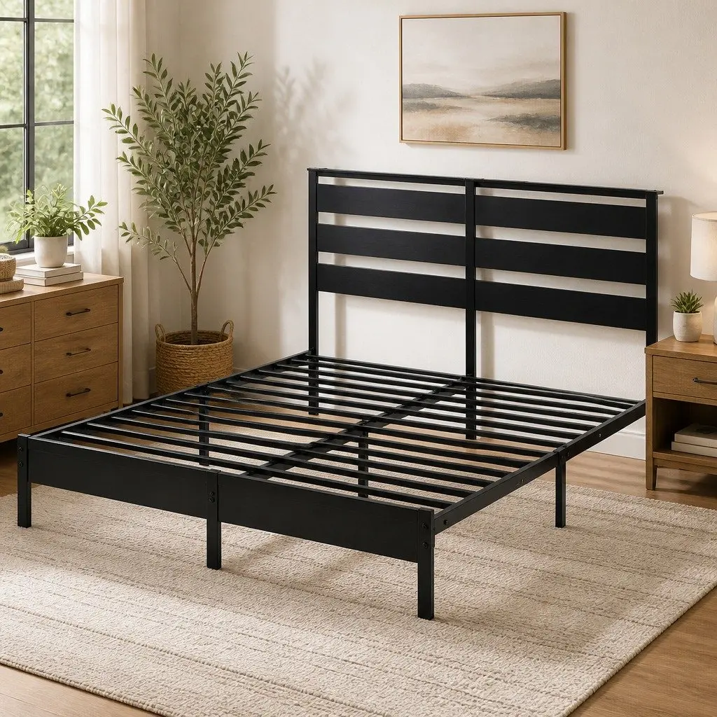 Black Metal Bed Frame