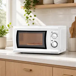 20L Microwave Oven 700W White Countertop Kitchen Appliance Glass Turntable